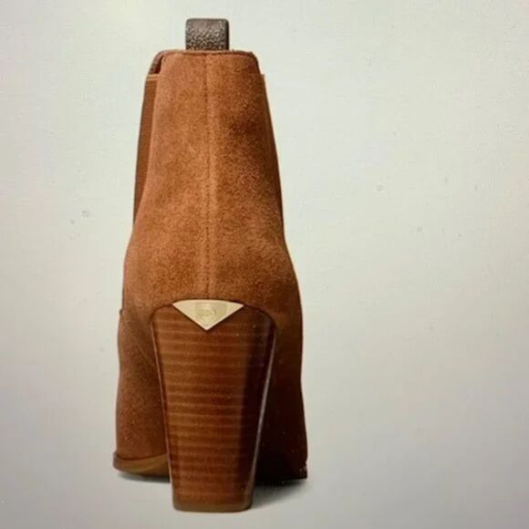 Michael Michael Kors Lottie Suede Booties 11M New Brown - Picture 2 of 7